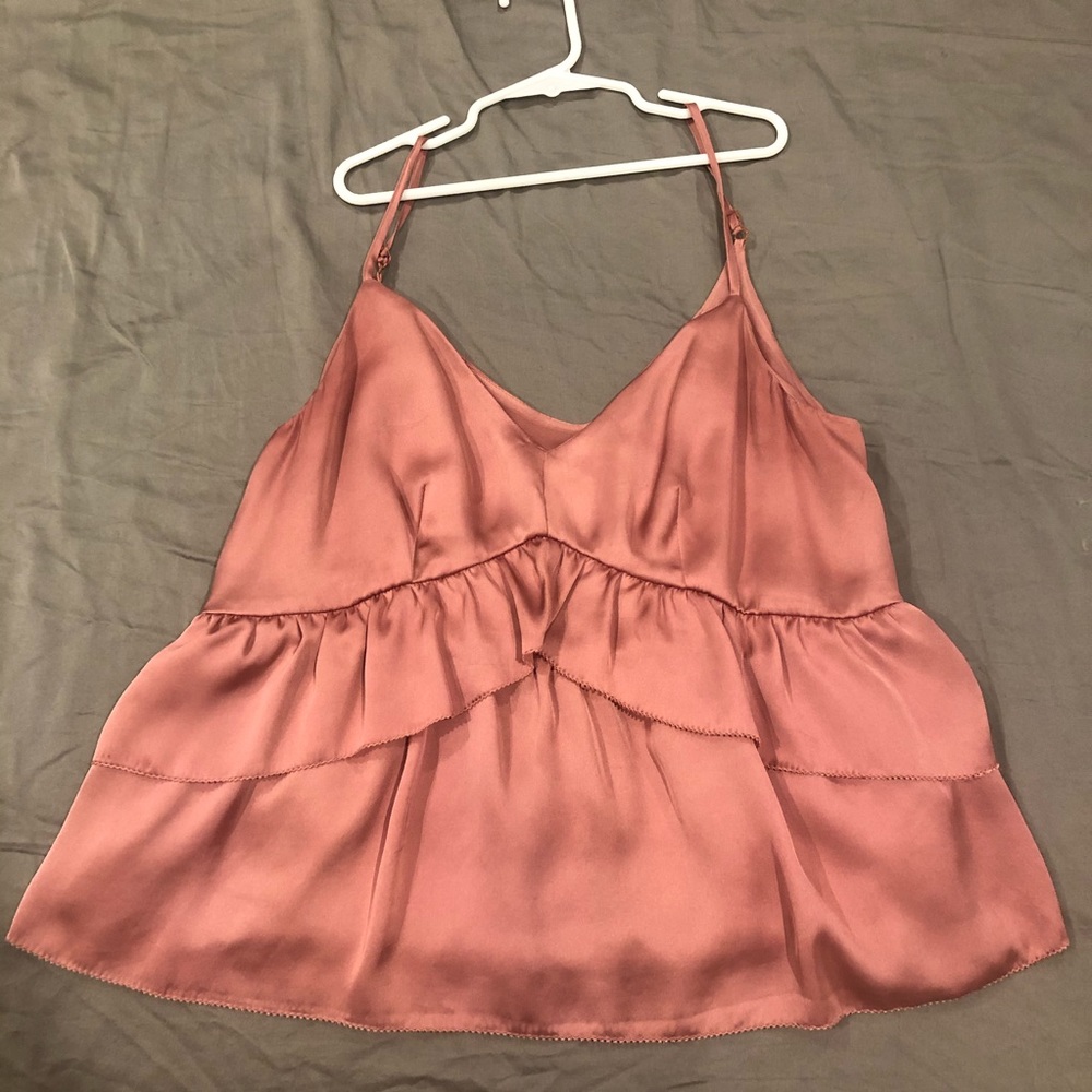 Anthropologie pink tank top